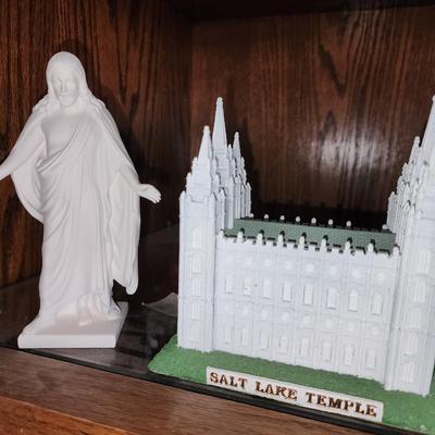 Religious decor pieces.