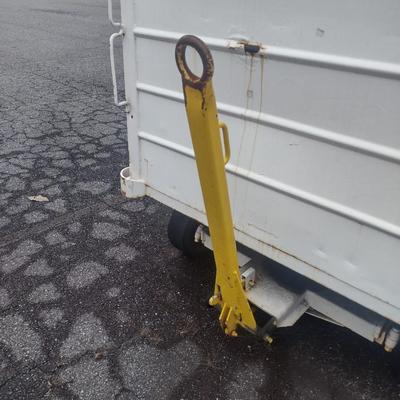 Vintage Steel Airport Luggage Pull Behind Trailer Choice A
