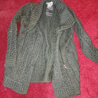 Lot of wool cardigans/sweaters.
