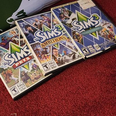 Set of 3 SIMS computer games.