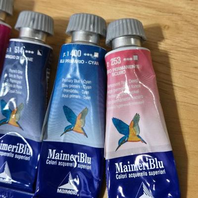 MaimerBlu Oil Paints and 2 Palette Trays