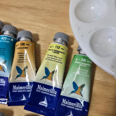 MaimerBlu Oil Paints and 2 Palette Trays