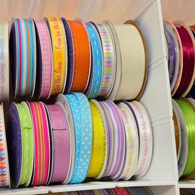 Designs & Solid Color Ribbon Lot