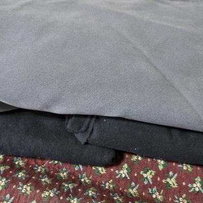 Black, Gray, and Upholstery Fabrics