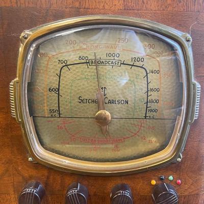 1930s Setchell-Carlson 407 Wood tube radio/ Professionally Restored & Works