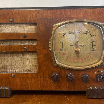 1930s Setchell-Carlson 407 Wood tube radio/ Professionally Restored & Works