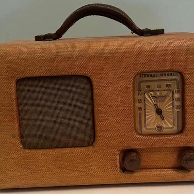Vintage 1930's Stewart Warner Radio Professionally Restored & Works