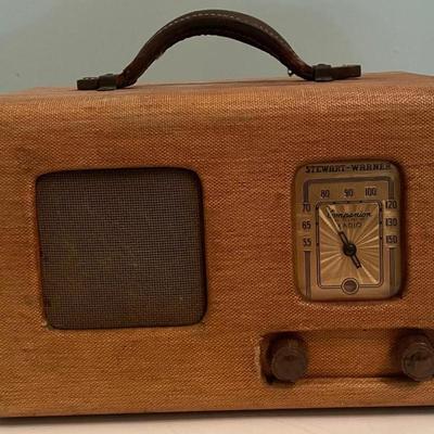 Vintage 1930's Stewart Warner Radio Professionally Restored & Works