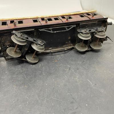 Sale Photo Thumbnail #216: Description: 2 Prewar Passenger Cars, Part of a Prewar Collectibe Trains Estate Collection; Measurement Approximate: "h x "w; Material: