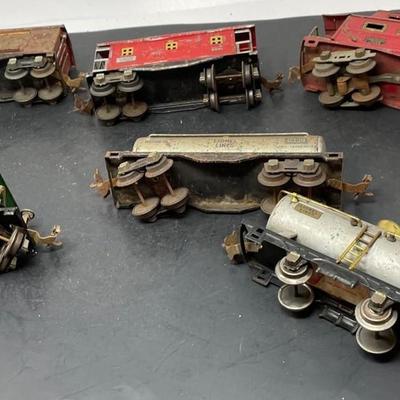 Lot of 6 Lionel Tinplate Rolling Stock