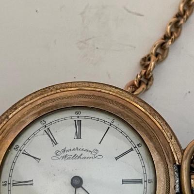 Pocket Gold Plate Watch Waltham