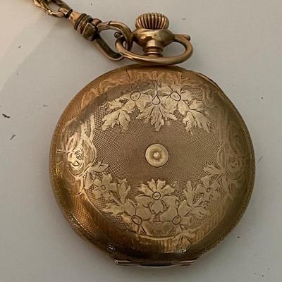 Pocket Gold Plate Watch Waltham