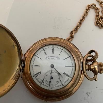 Pocket Gold Plate Watch Waltham