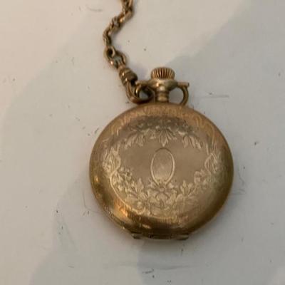 Pocket Gold Plate Watch Waltham