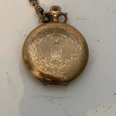 Pocket Gold Plate Watch Waltham