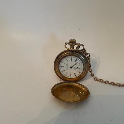 Pocket Gold Plate Watch Waltham