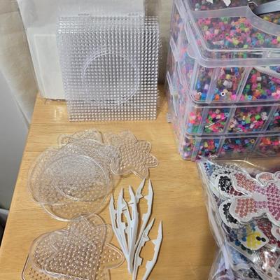 Large Fuse Beads and Patterns Lot