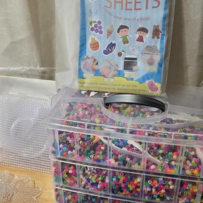 Large Fuse Beads and Patterns Lot