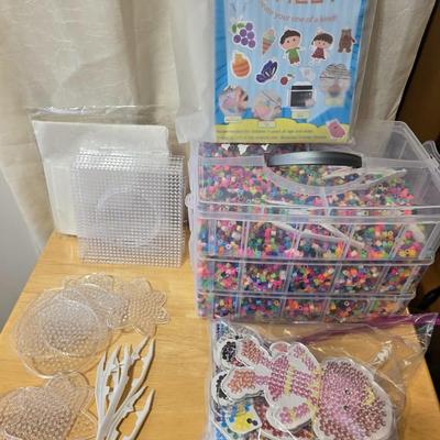 Large Fuse Beads and Patterns Lot