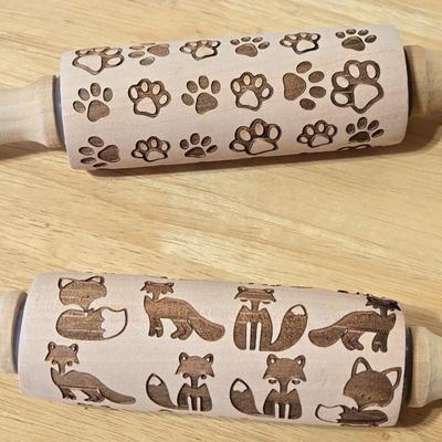 Embossing Wood Rolling Pins