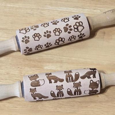 Embossing Wood Rolling Pins