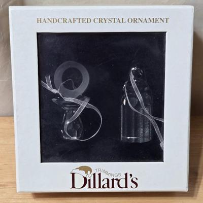 New in the Box Crystal Baby Bottle and Pacifier Ornaments from Dillard's