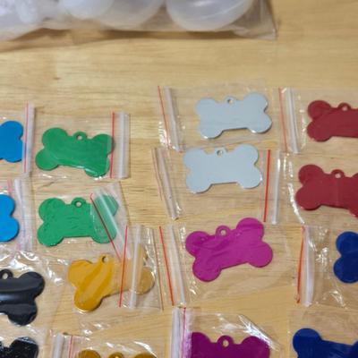 Pet Squeakers and Metal ID Tags