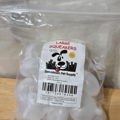 Pet Squeakers and Metal ID Tags