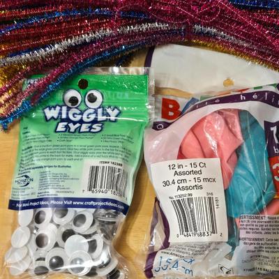 Pipe Cleaners, Wiggly Eyes, and Ballons