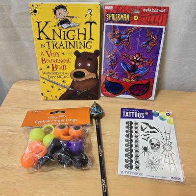 Children's Book, Stickers, Eyeball Rings, and Tattoos