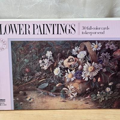 (3) Floral Post Card Books