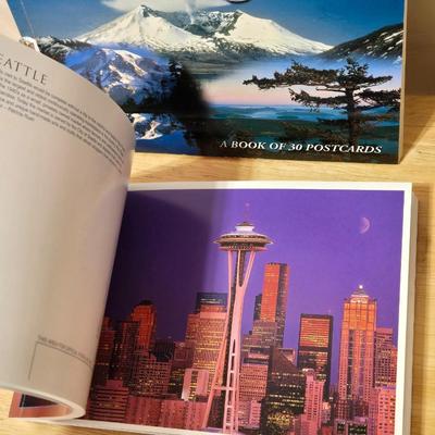 (2) Washington & Seattle Postcard Books