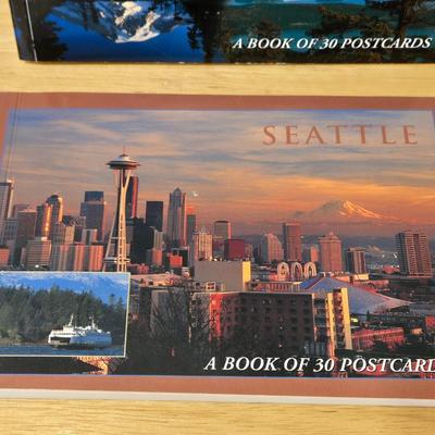 (2) Washington & Seattle Postcard Books