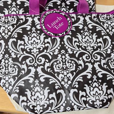 (2) New Lunch Bags and a Canvas Bag