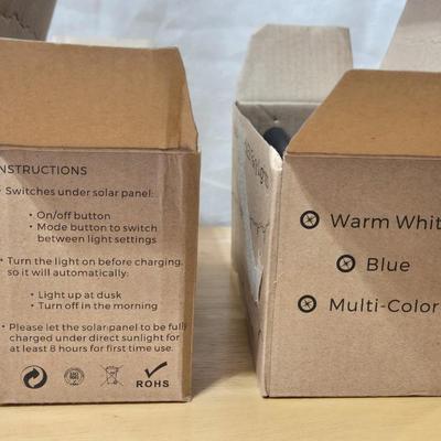 (2) New Boxes of Solar Powered Fairy Lights