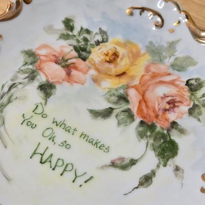 (2) Handpainted Plates