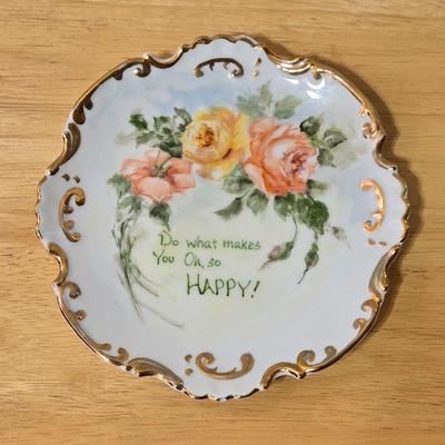 (2) Handpainted Plates