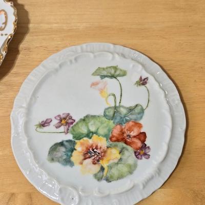 (2) Handpainted Plates