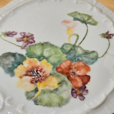 (2) Handpainted Plates