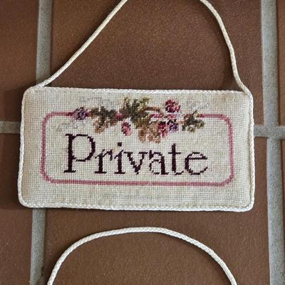 (3) Decorative Hanging Signs