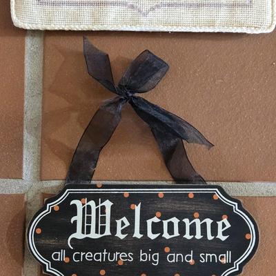 (3) Decorative Hanging Signs