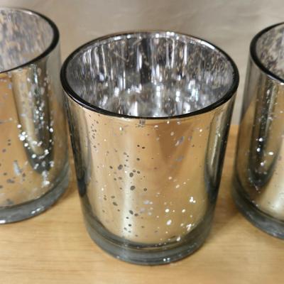 Mercury Glass Style Candleholders