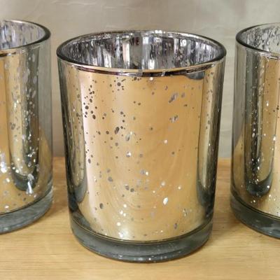 Mercury Glass Style Candleholders