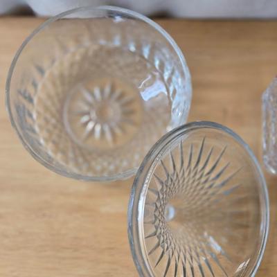 Crystal Candleholder and French Glass Candy Dish