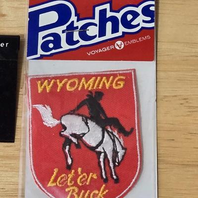 Sterling Washington Pendant and Wyoming Patch
