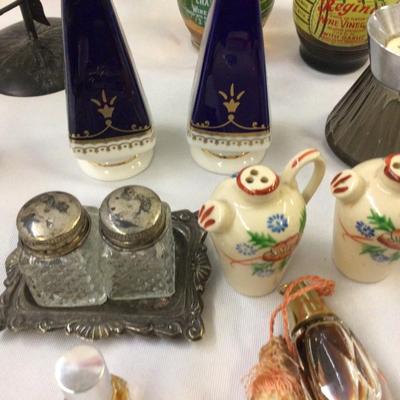 Salt and Pepper with Perfume Lot