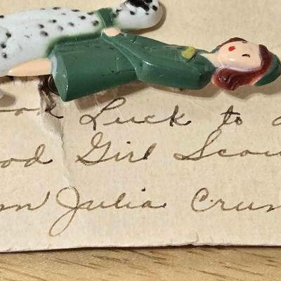 Vintage Girl Scout Brooch and Pendant
