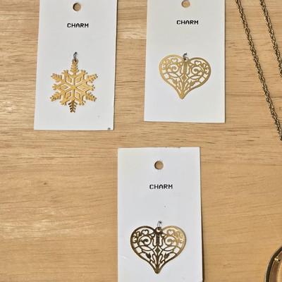 Vintage Necklace and 3 New Charms
