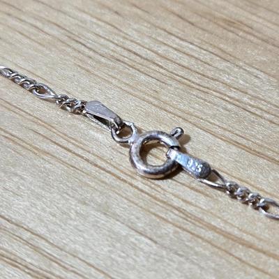 Sterling Silver & Porcelain Teapot Necklace