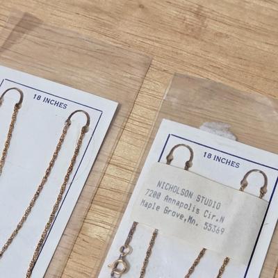(2) Gold Filled Chains
